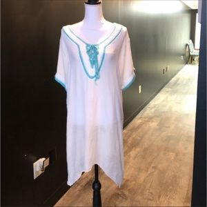 Shoreline crochet  white beach swim coverup Nwt brand new with tags